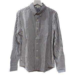 Alex Mill Black and White Striped Casual Button Down Shirt